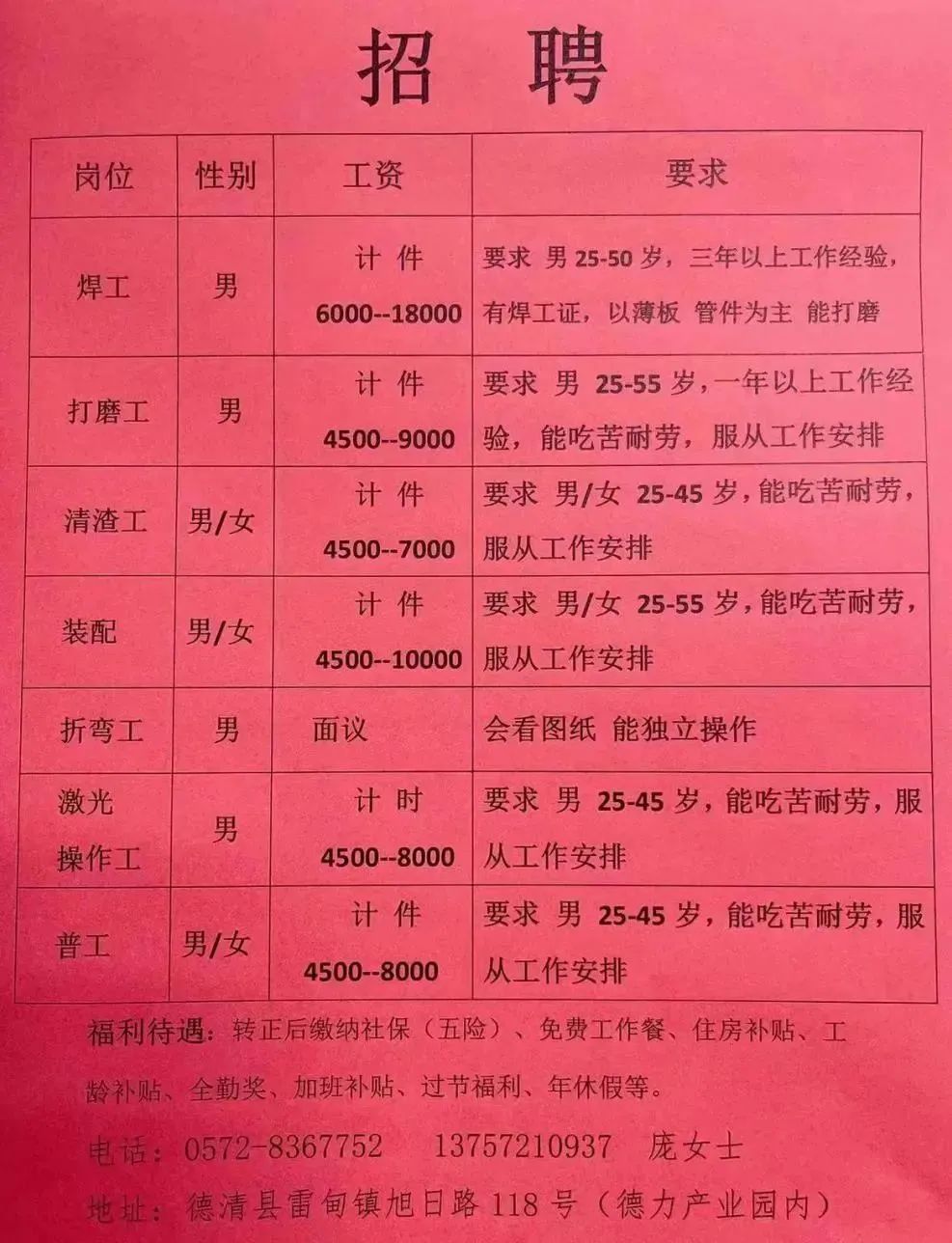 望都最新招聘信息汇总